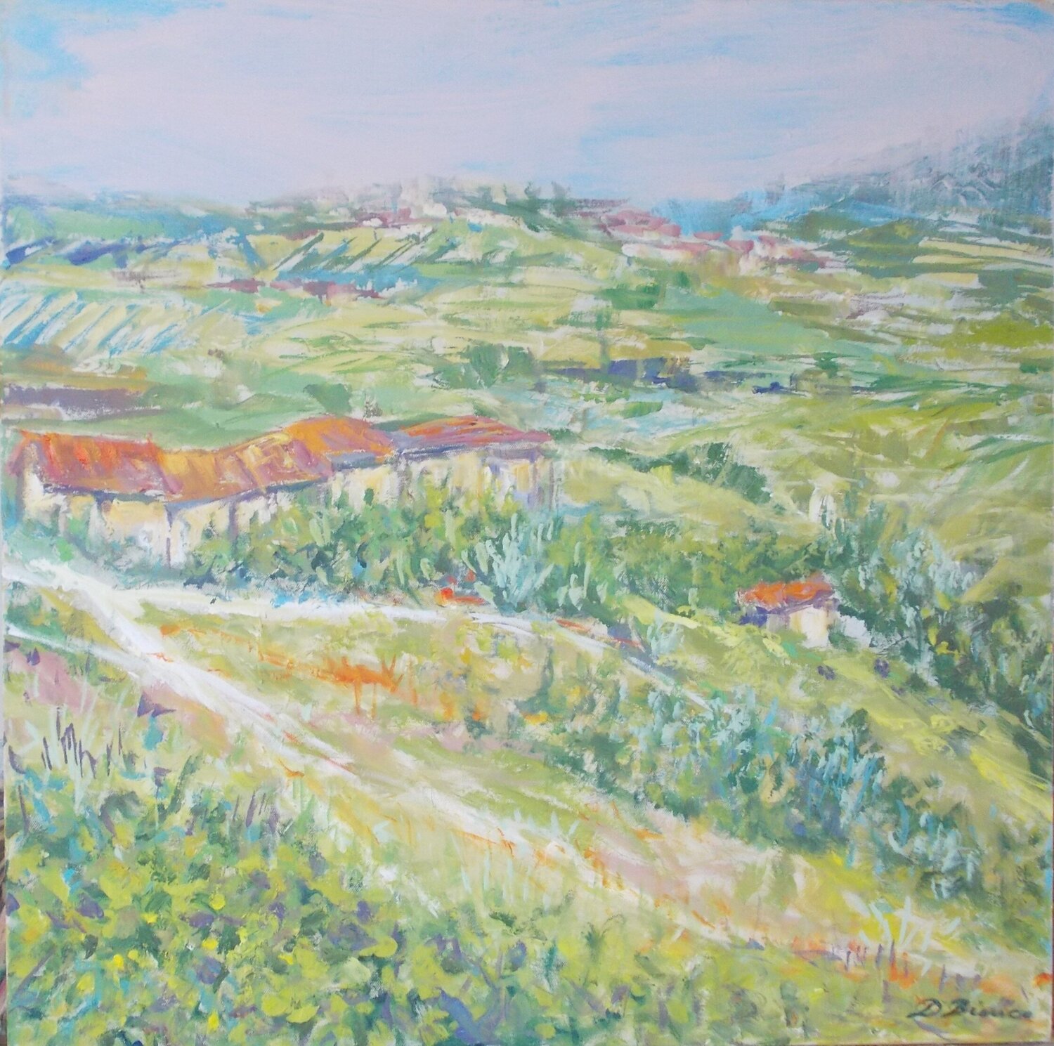 Estate in Langa Daniele Bianco Original painting for sale