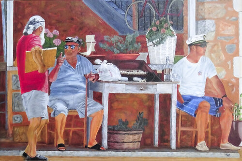 Real Greek by Ron Westerweel, Painting for Sale on Select