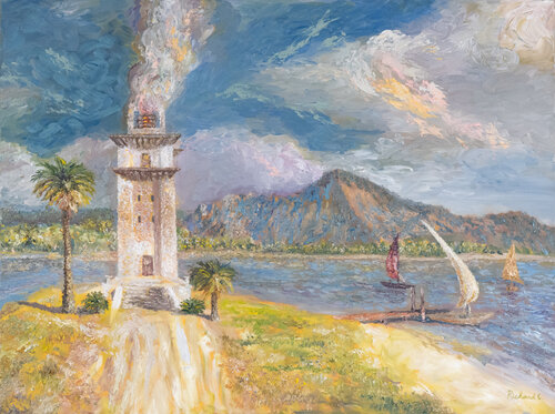 Seaside Breeze by Richard Chiang, Painting for Sale on Select