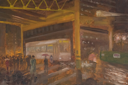 Chicago Loop by Richard Chiang, Painting for Sale on Select