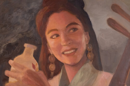 Sake Appreciation by Richard Chiang, Painting for Sale on Select