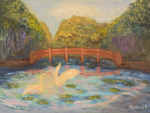 Tranquil Hues by Richard Chiang, Painting for Sale on Select