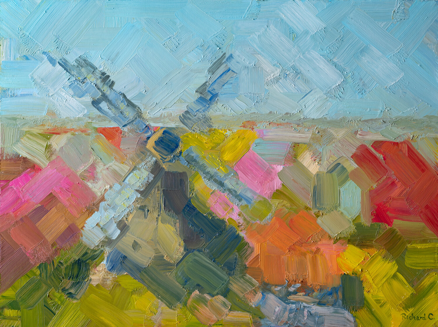 Invigorating Wind Richard Chiang Original painting for sale