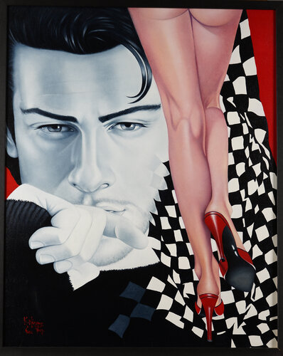 Devil himself by Katalin Nemethy, Painting for Sale on Select