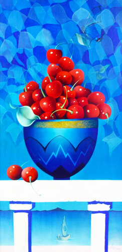 Mediterrane Kirschen by Katalin Nemethy, Painting for Sale on Select