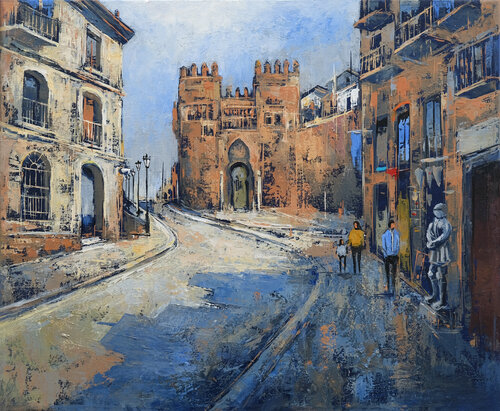 Medieval Toledo by Behshad Arjomandi, Painting for Sale on Select