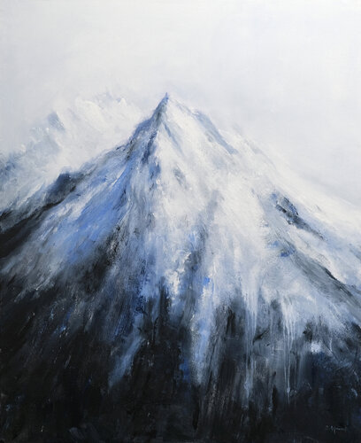 Alpine Mountain by Behshad Arjomandi, Painting for Sale on Select