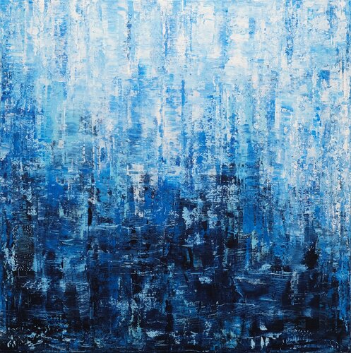 Oceanic Blue Fantasy by Behshad Arjomandi, Painting for Sale on Select