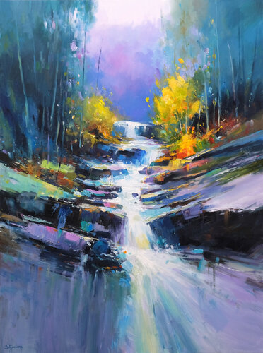 Song of the Stream by Behshad Arjomandi, Painting for Sale on Select