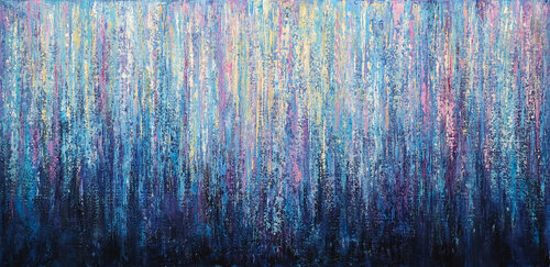 Chromatic Dreamscape by Behshad Arjomandi, Painting for Sale on Select