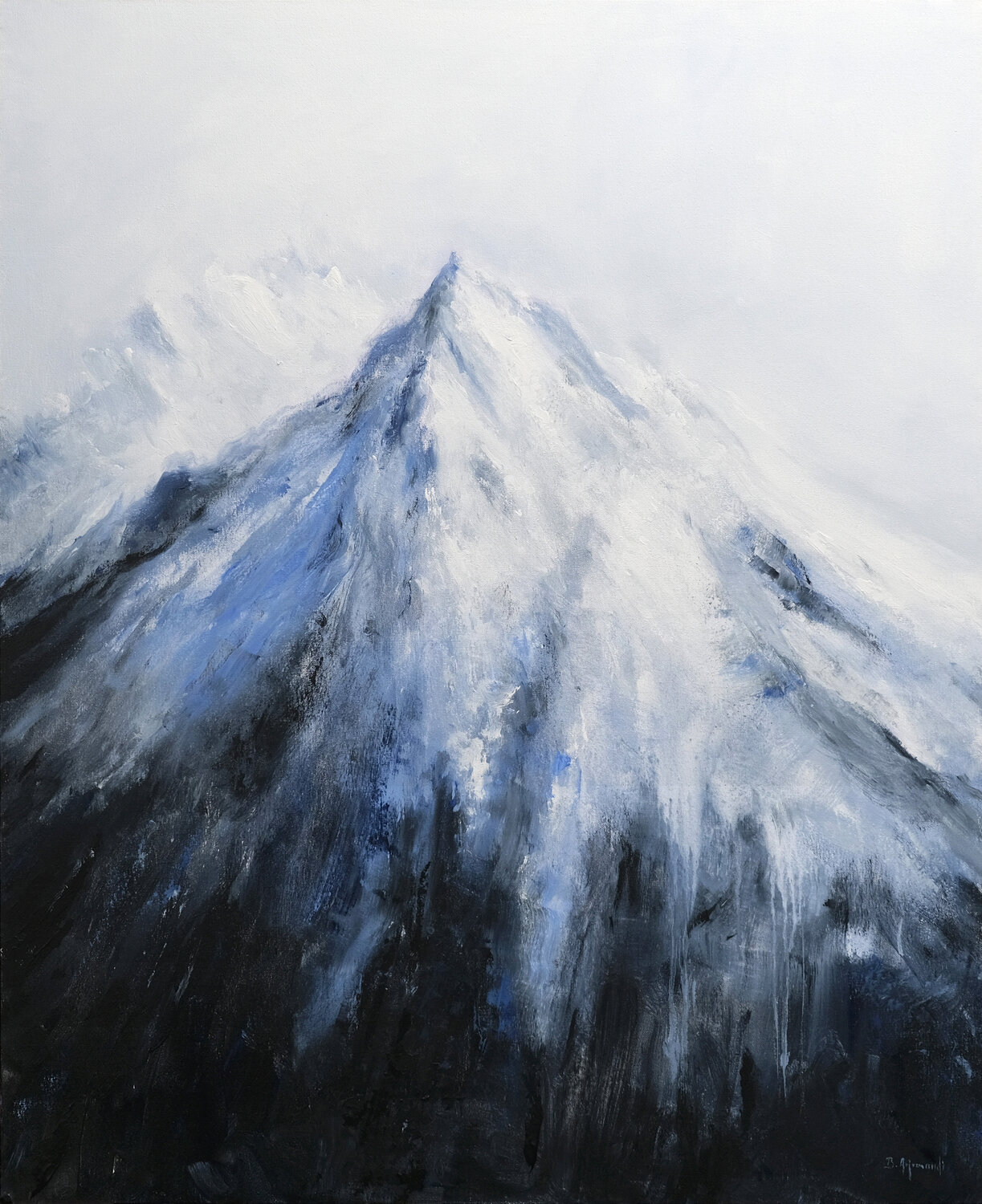 Alpine Mountain Behshad Arjomandi Original painting for sale