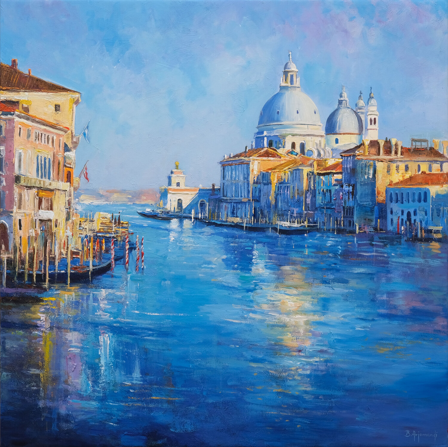 Magical Grand Canal, Venice Behshad Arjomandi Original painting for sale