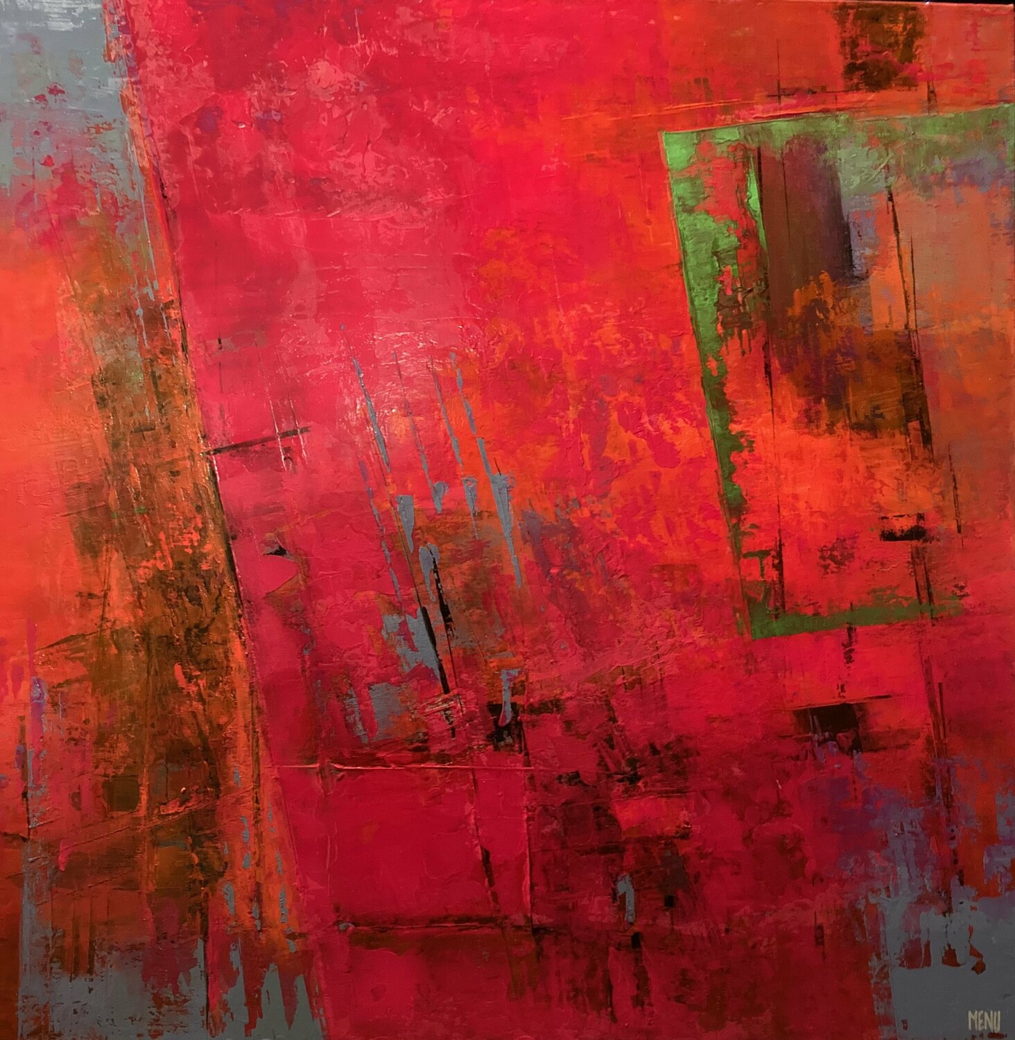 Outbreaks Menu Original painting for sale