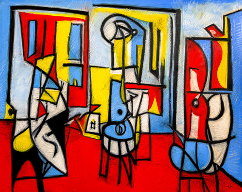 Atelier by Mario Henrique, Painting for Sale on Select