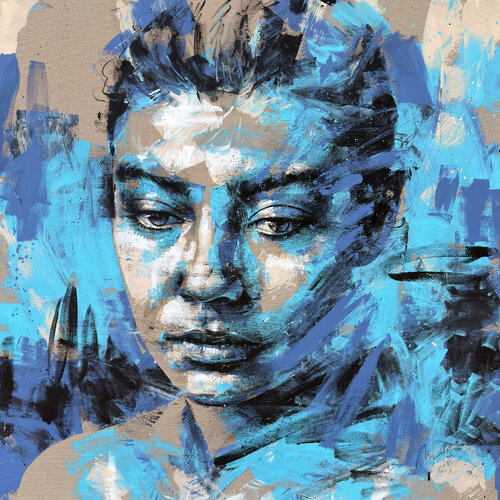 She Carries The Sea by Mario Henrique, Painting for Sale on Select