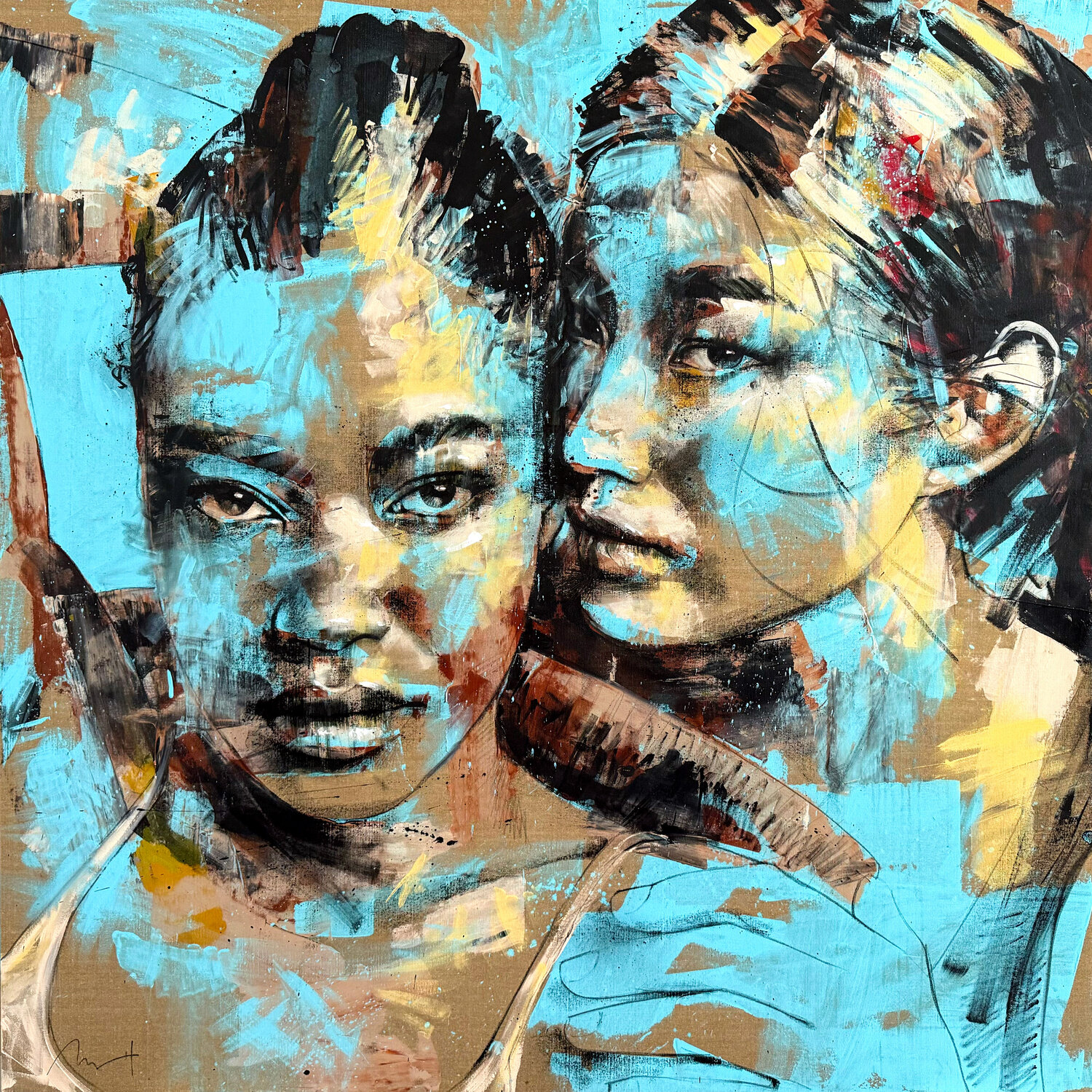 Duplicit Complicit Mario Henrique Original painting for sale