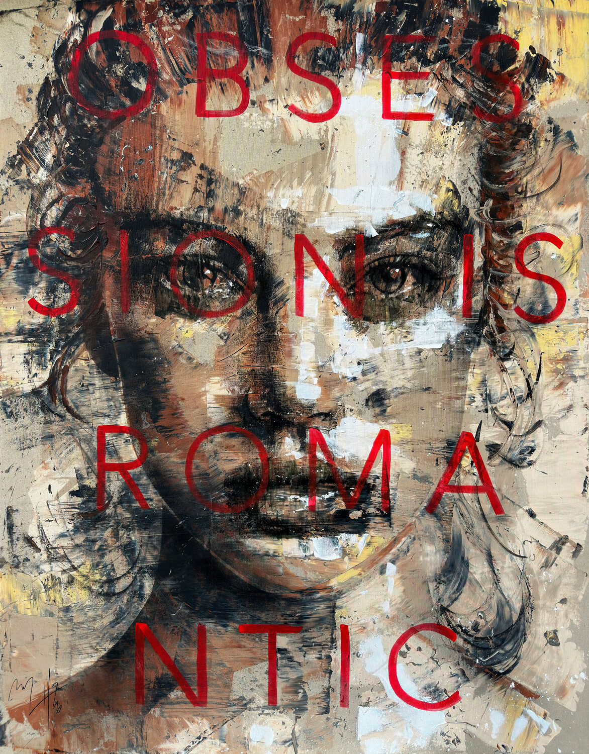 Obsession Is Romantic Mario Henrique Original painting for sale