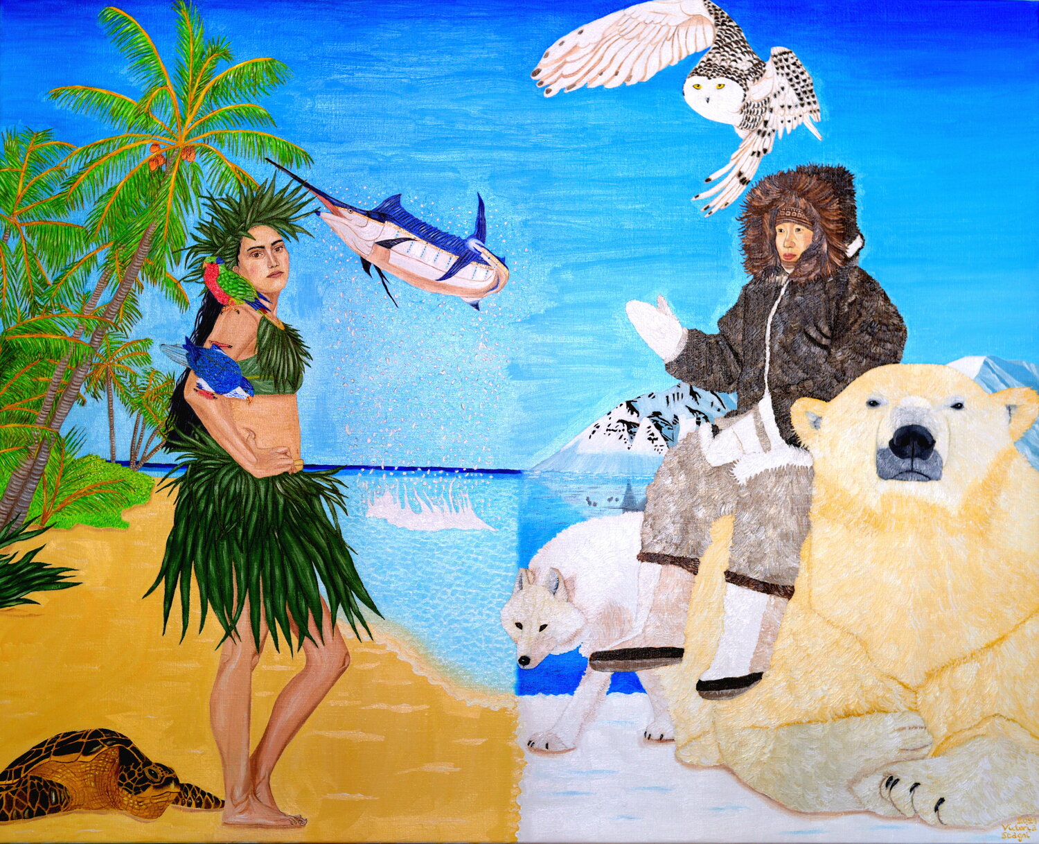 Sanctuaires 3 Victoria Stagni Original painting for sale