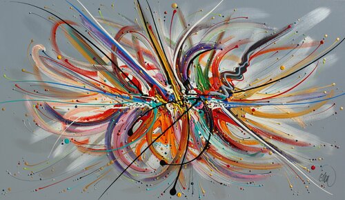 LE FEU D'ARTIFICE ET L'EXPRESSION DE TON COEUR by David Onen, Painting for Sale on Select