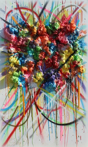 LES SPLENDEURS DU JARDIN D'EDEN by David Onen, Painting for Sale on Select