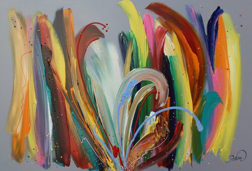 REGARD SUR LA REALITE DU MONDE by David Onen, Painting for Sale on Select