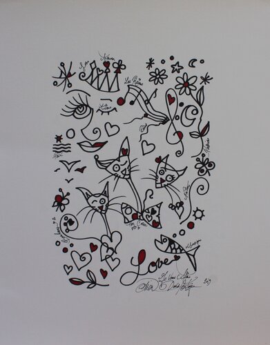 JE VOUS AIME by David Onen, Painting for Sale on Select