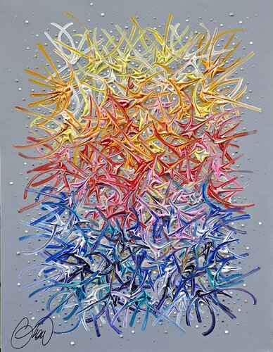 les Sentiers du Bonheur by David Onen, Painting for Sale on Select