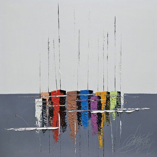 les Couleurs de bord de Mer by David Onen, Painting for Sale on Select