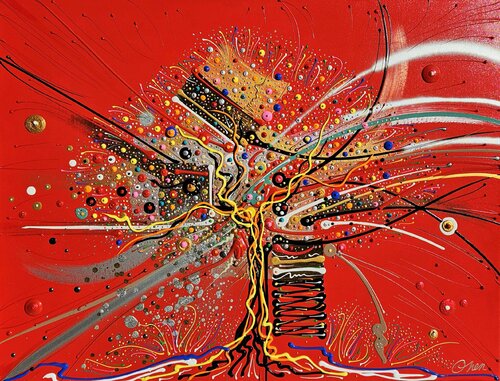 l'Arbre du Céleste by David Onen, Painting for Sale on Select