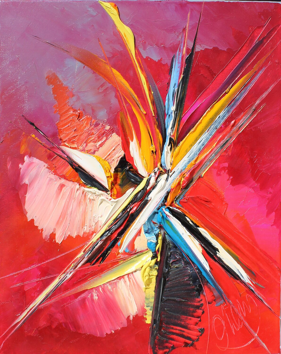 BATAILLE DE L'AMOUR David Onen Original painting for sale