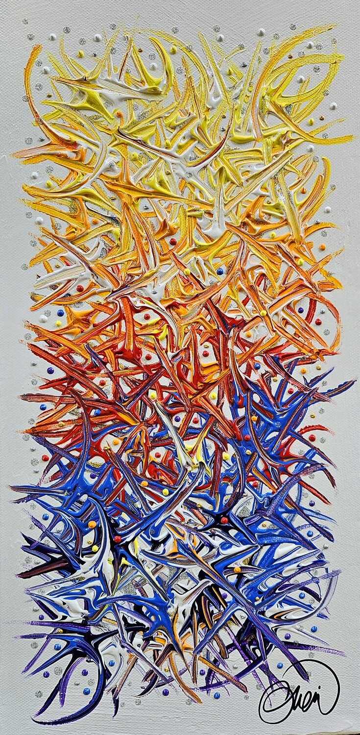 Sur les Bons Chemins David Onen Original painting for sale