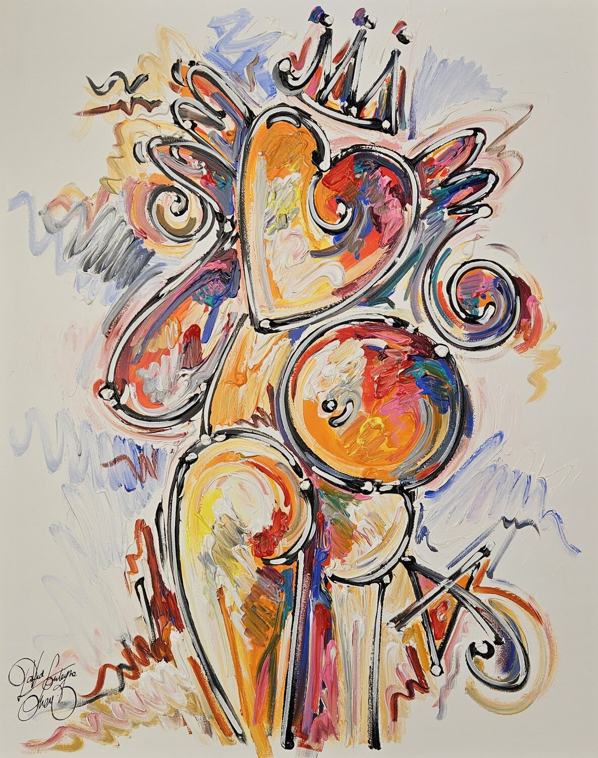 " la Beauté de ton Cœur " David Onen Original painting for sale