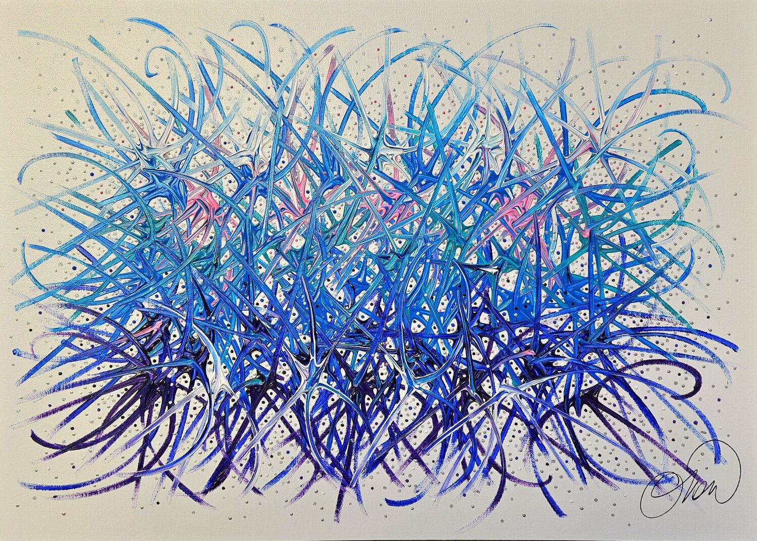 les Vagues de nos Âmes David Onen Original painting for sale