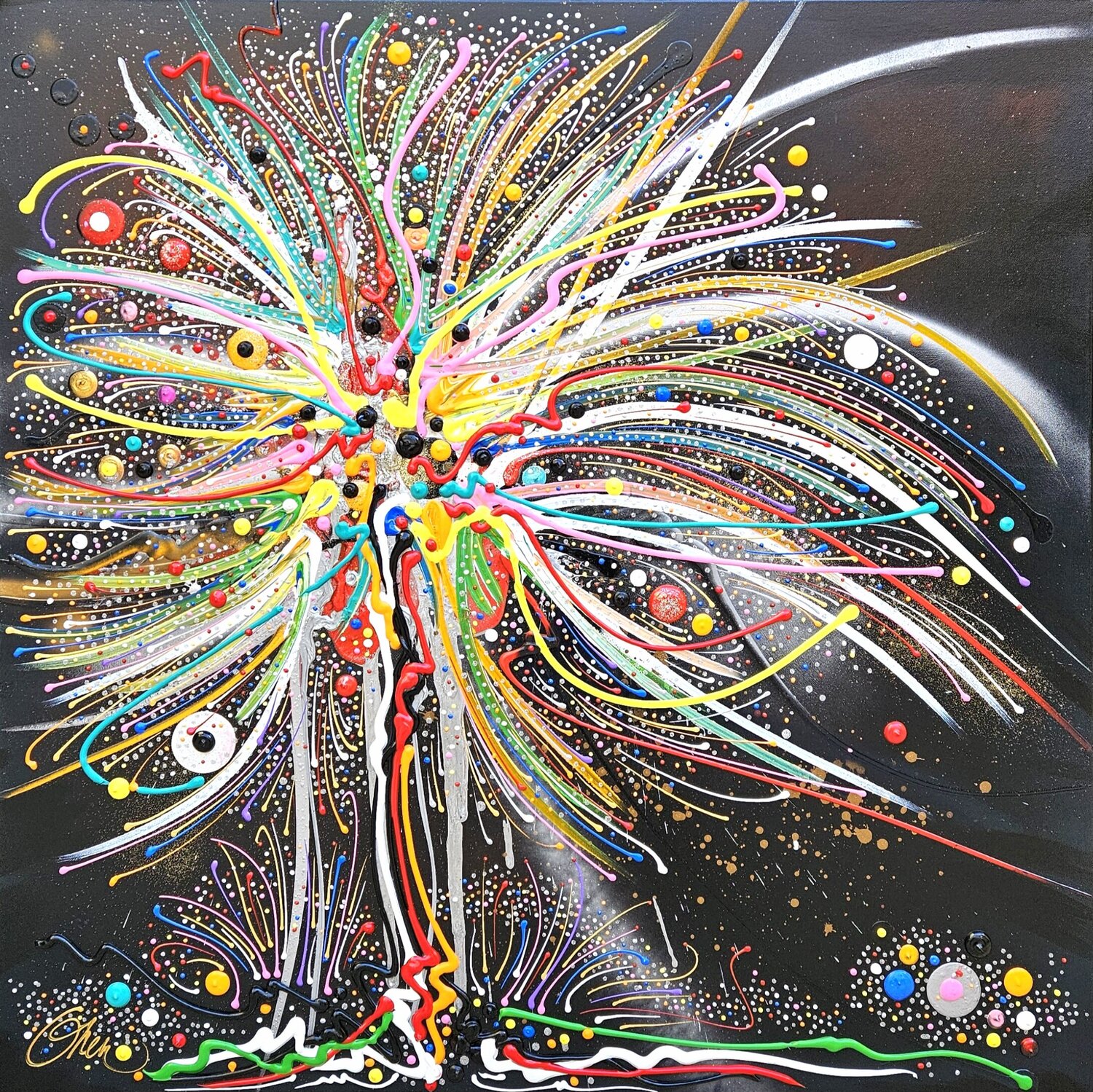 l'Etoile Polaris David Onen Original painting for sale