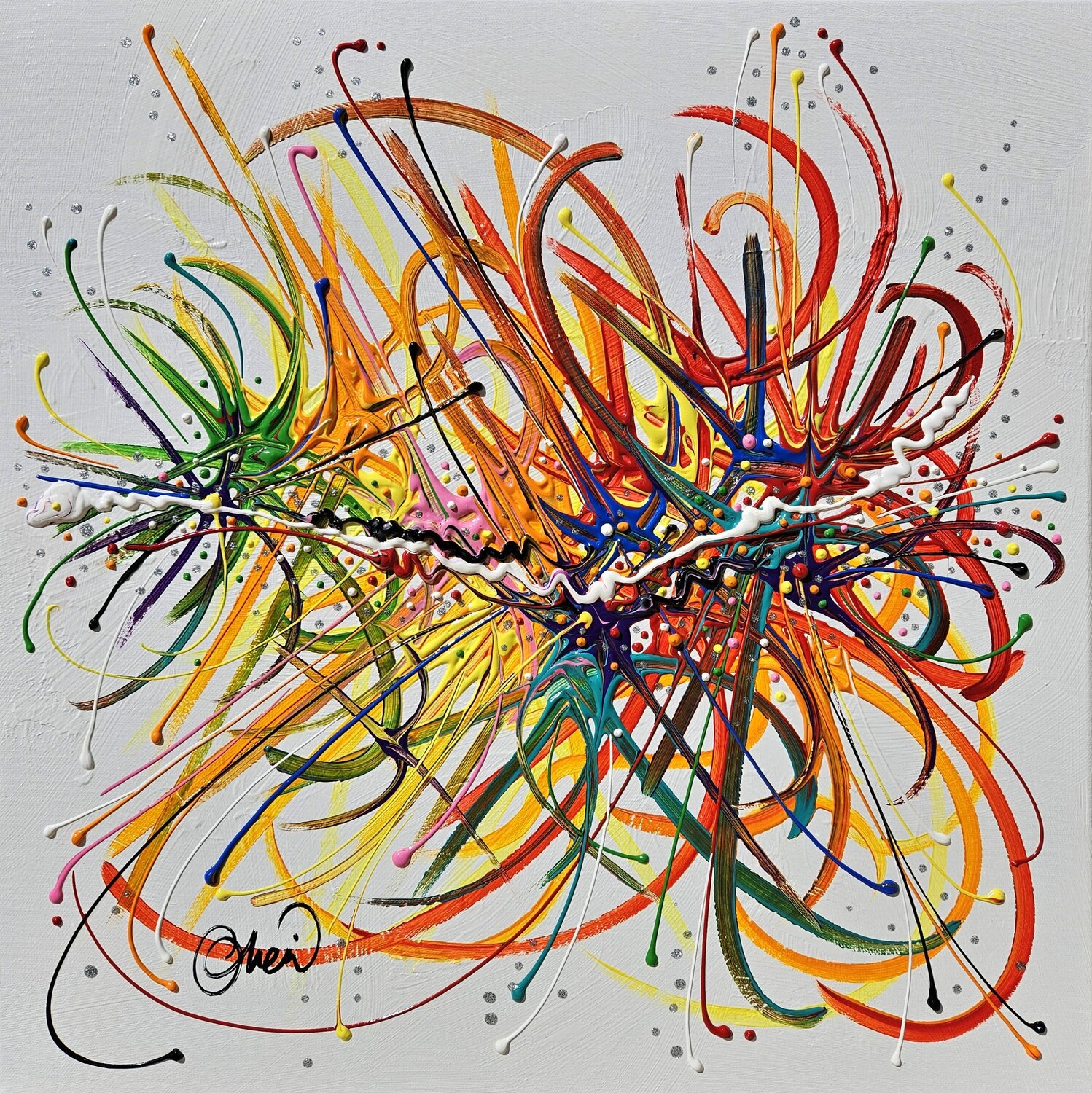 Puissances et Reflets David Onen Original painting for sale