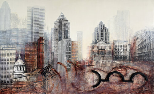 Past is Present - I by Renée De Gagné, Painting for Sale on Select