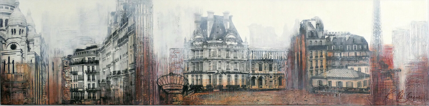 Quartiers parisiens Renée De Gagné Original painting for sale