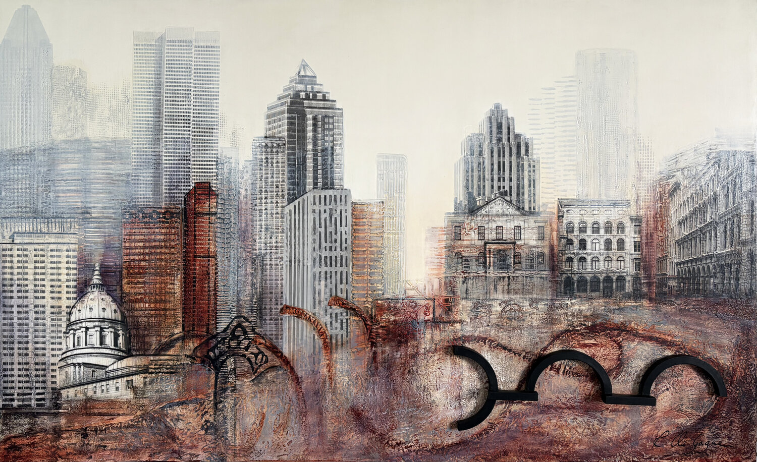 Past is Present - I Renée De Gagné Original painting for sale