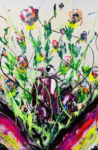 70’s Vespa Dream by Antoni Dragan, Painting for Sale on Select