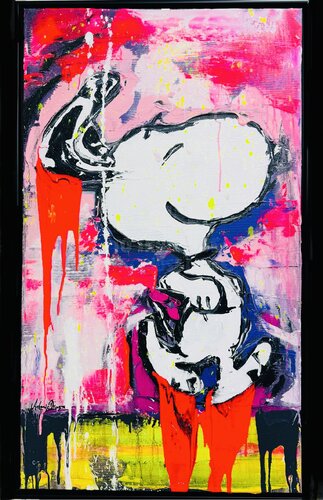 Snoopy Beyond the Lines by Antoni Dragan, Painting for Sale on Select