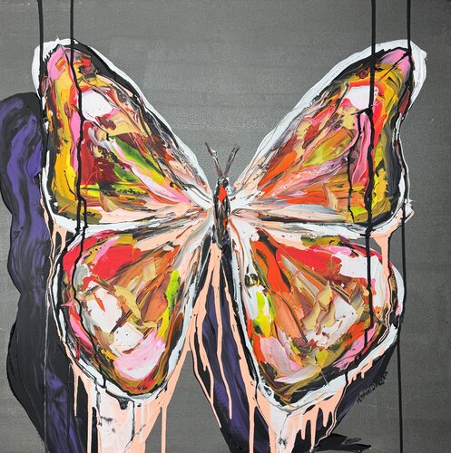 Metamorphosis grey pearl by Antoni Dragan, Painting for Sale on Select