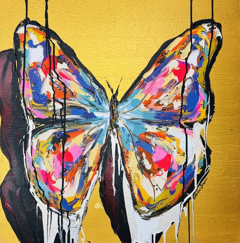 Metamorphosis Gold Pearl by Antoni Dragan, Painting for Sale on Select