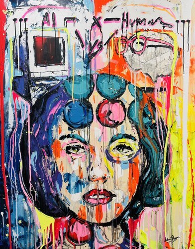 AI x Human by Antoni Dragan, Painting for Sale on Select
