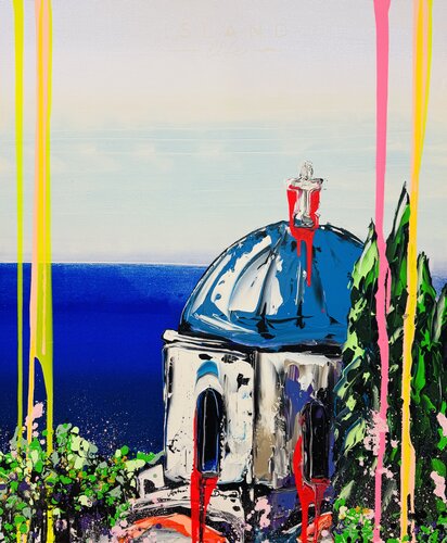 Aegean Sanctuary by Antoni Dragan, Painting for Sale on Select