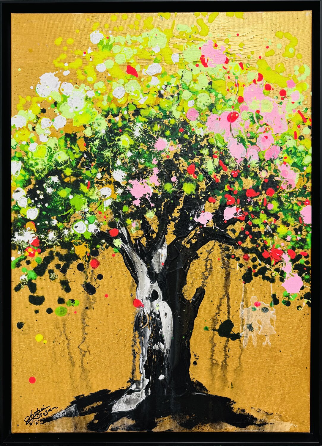Gold Tree Antoni Dragan Original painting for sale