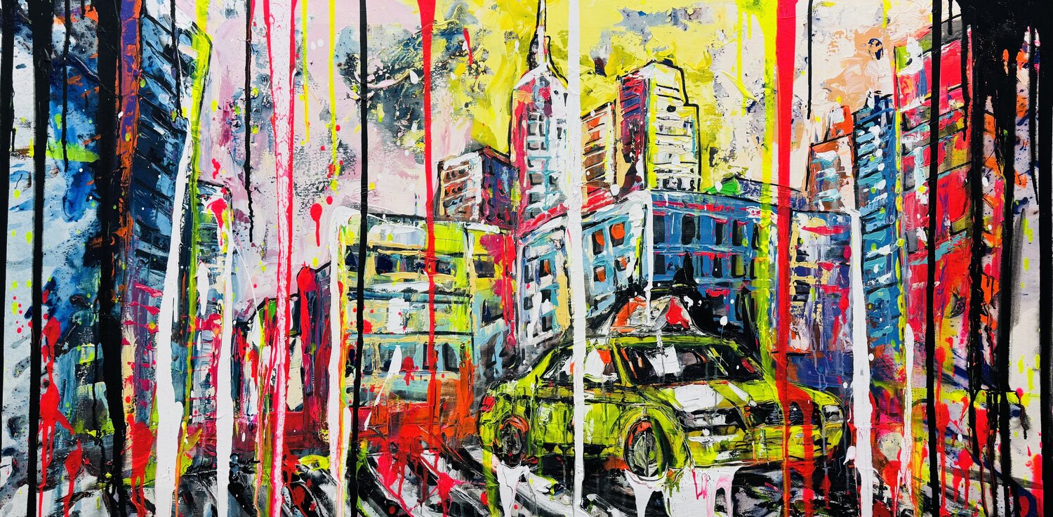 New York Pulse Antoni Dragan Original painting for sale