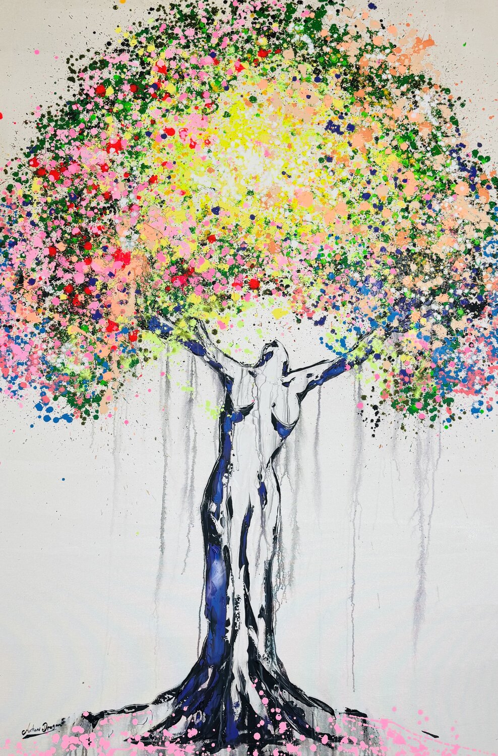 The Duality of Creation Antoni Dragan Original painting for sale