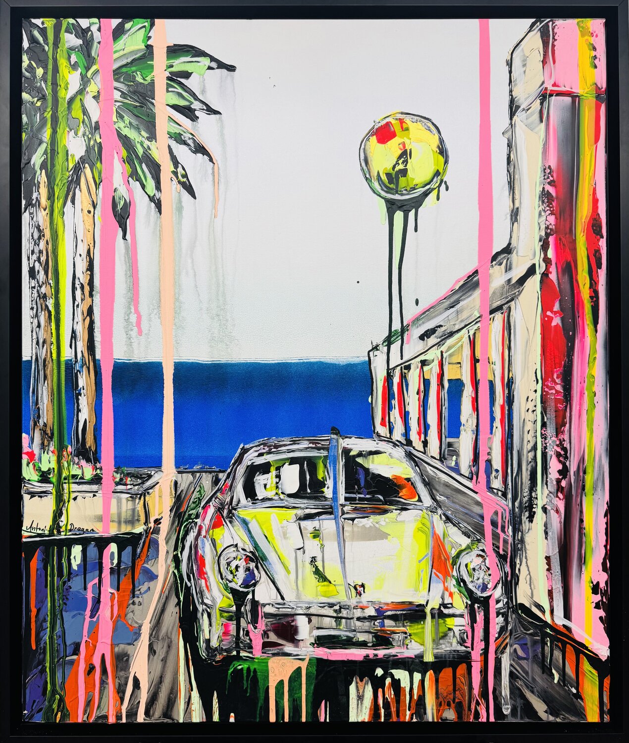 Coastal Porsche Dream Antoni Dragan Original painting for sale