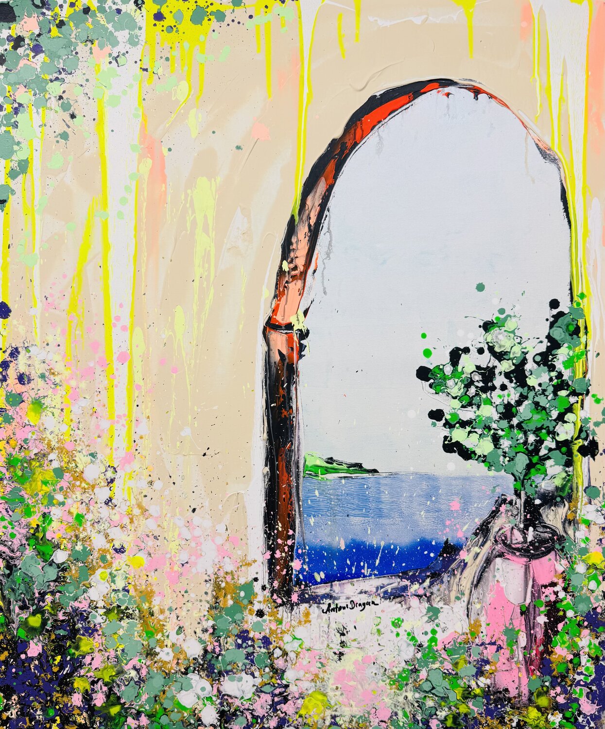 Whispers of the Aegean Antoni Dragan Original painting for sale