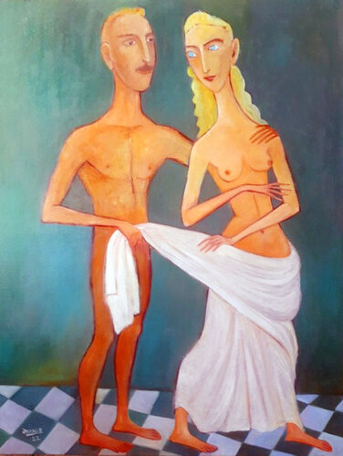 Don t flirt by Zakir Ahmedov, Painting for Sale on Select